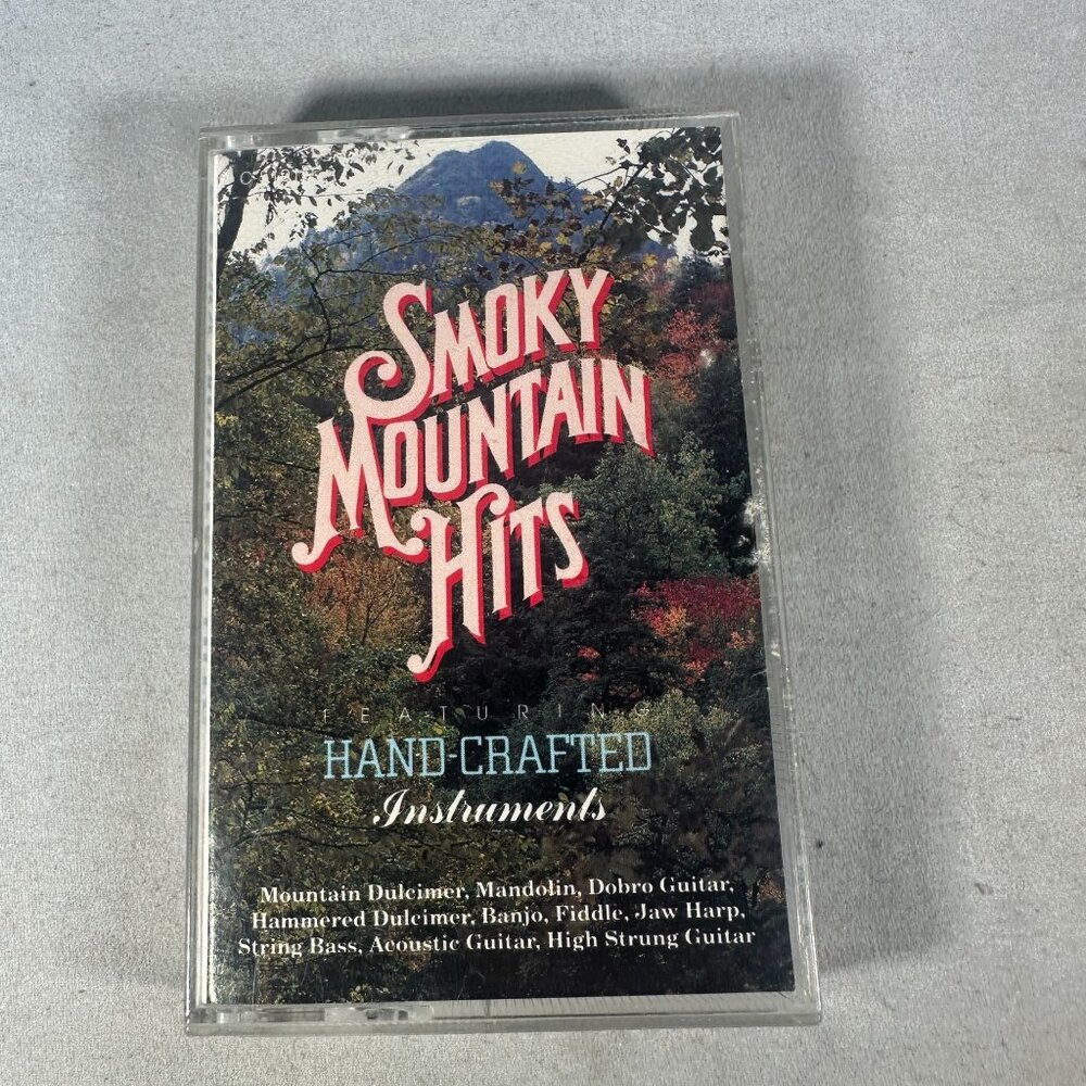 Smoky Mountain Hits Cassette Tape Featuring Hand-Crafted Instruments 1990